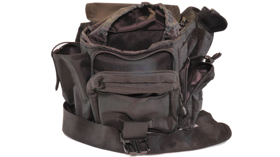 Tactical EDC Shoulder Bag with Morale Patches - Image 3
